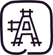 Icône création de logo noir